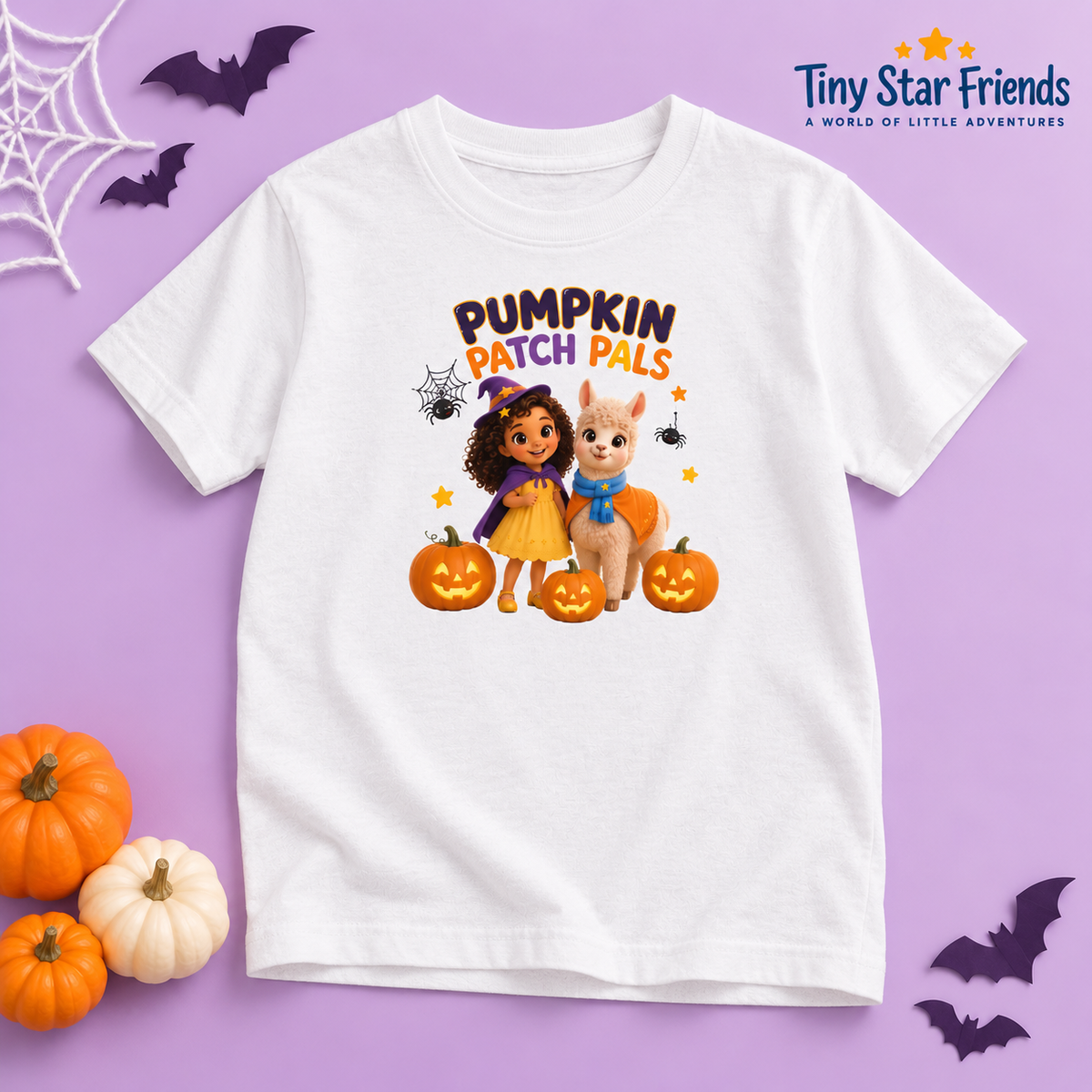 Pumpkin Patch Pals Halloween peutershirt | Tiny Star Friends™