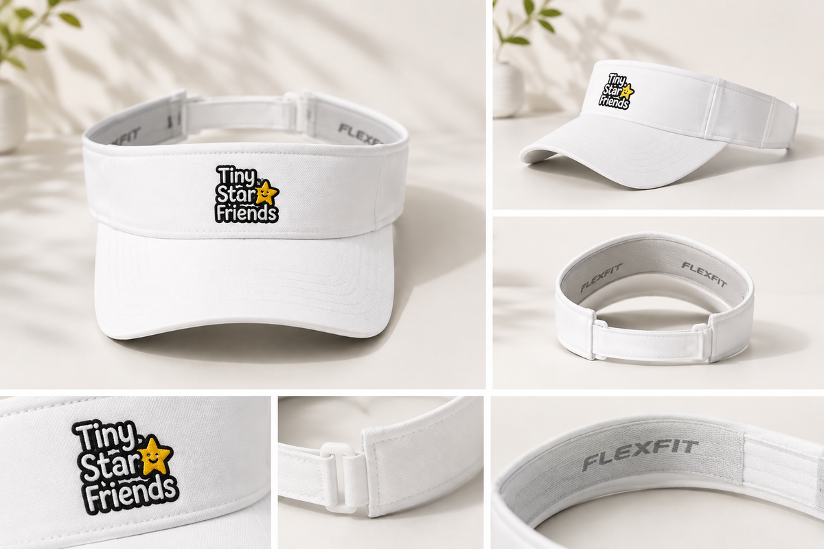 Geborduurde zonneklep Zonnig Avontuur | Tiny Star Friends™