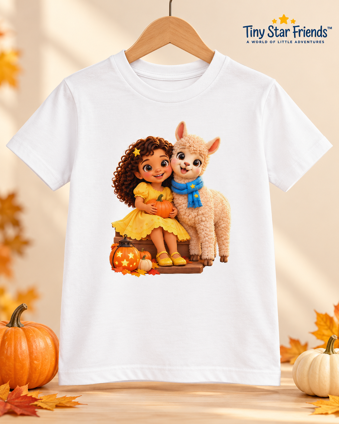 Lumi & Lala Gezellig Halloween kindershirt van biologisch katoen | Tiny Star Friends™