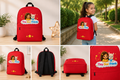 Rode schoolrugzak met Lumi & Lala | Tiny Star Friends™