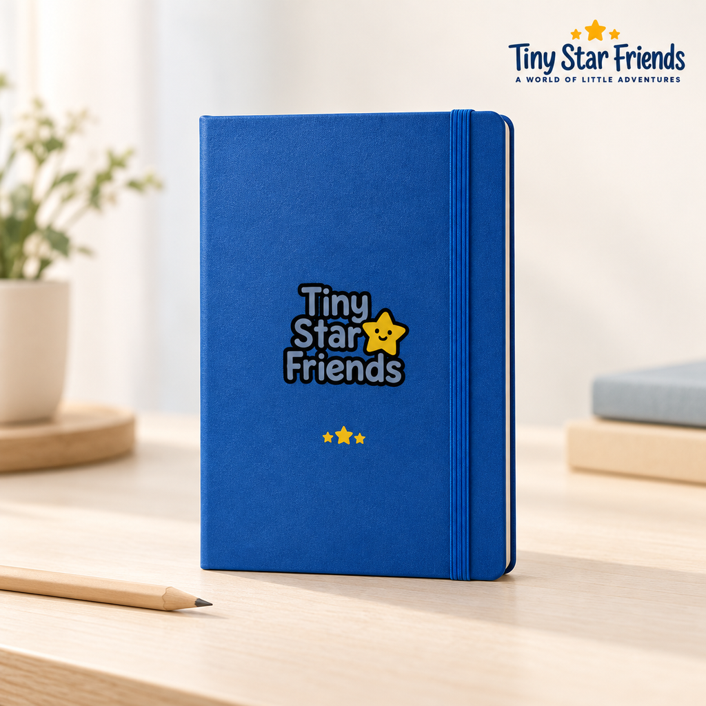 Droom en Ontdek notitieboek met harde kaft | Tiny Star Friends™