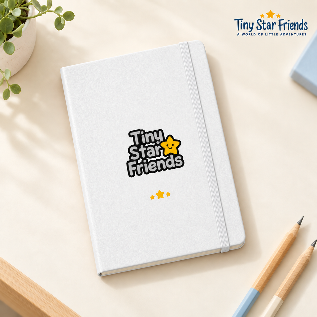 Droom en Ontdek notitieboek met harde kaft | Tiny Star Friends™