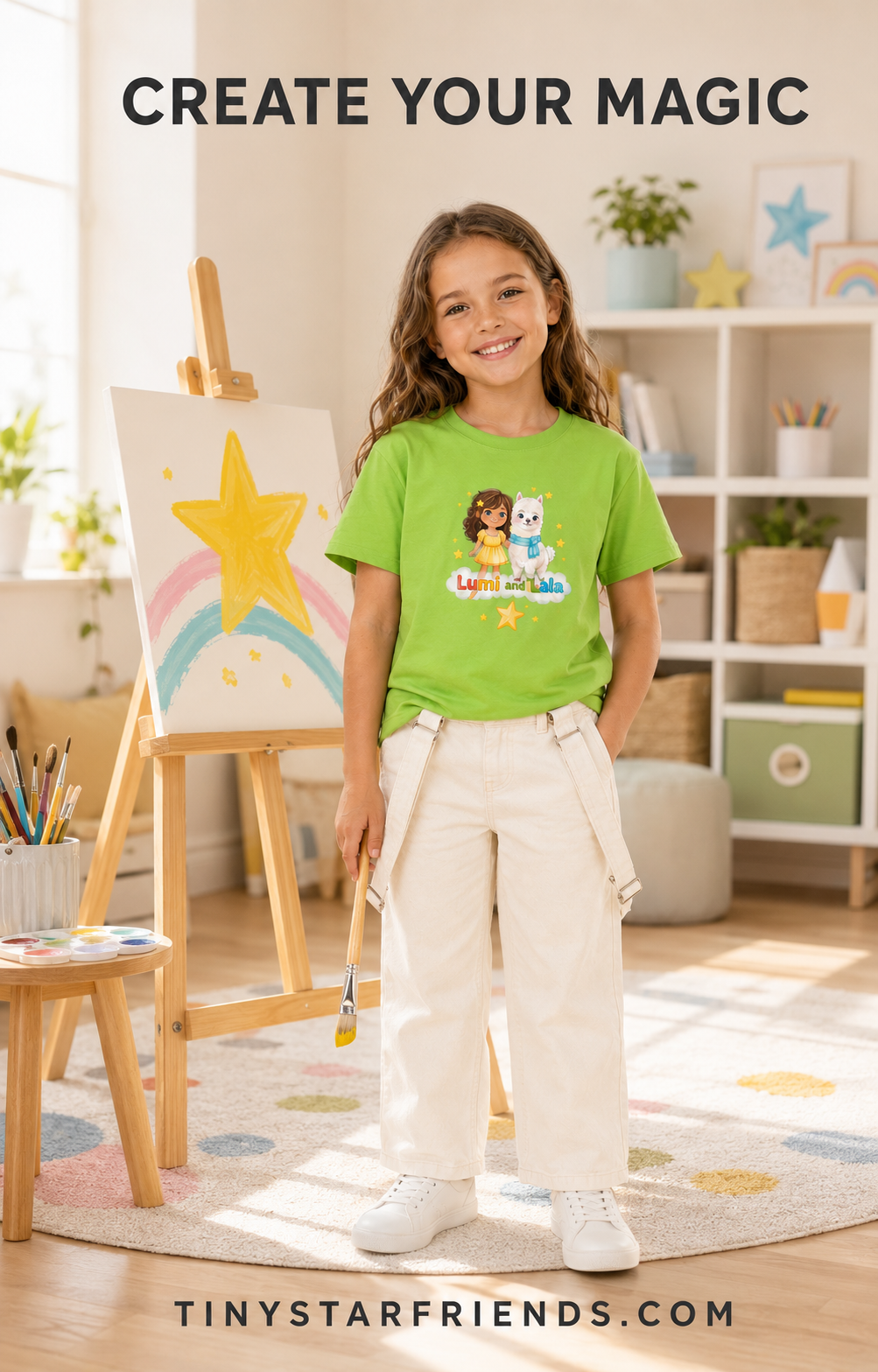 Klassiek unisex T-shirt voor elke dag | Tiny Star Friends™