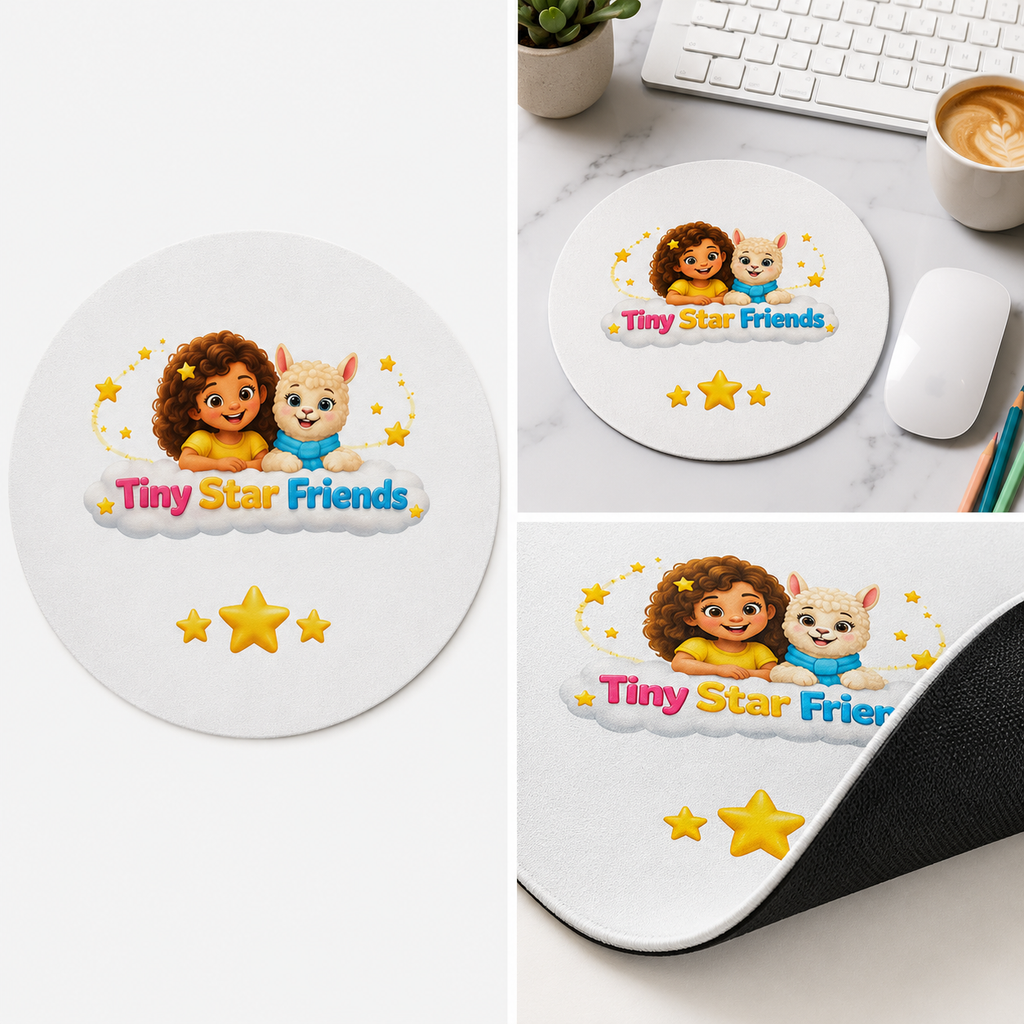 Ronde muismat met Lumi & Lala | Tiny Star Friends™