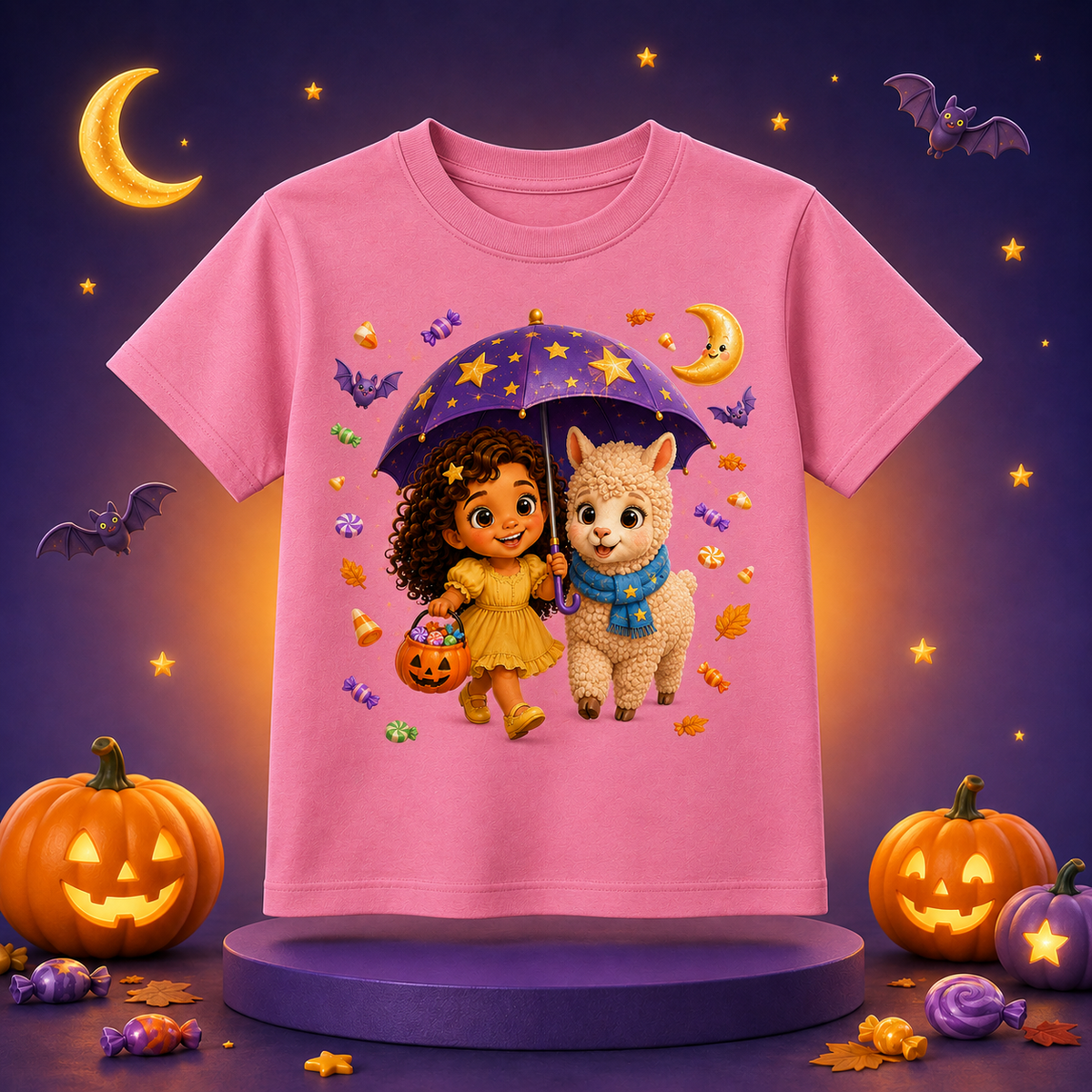 Lumi & Lala Halloweenmagie peutershirt, collectie 2026 | Tiny Star Friends™