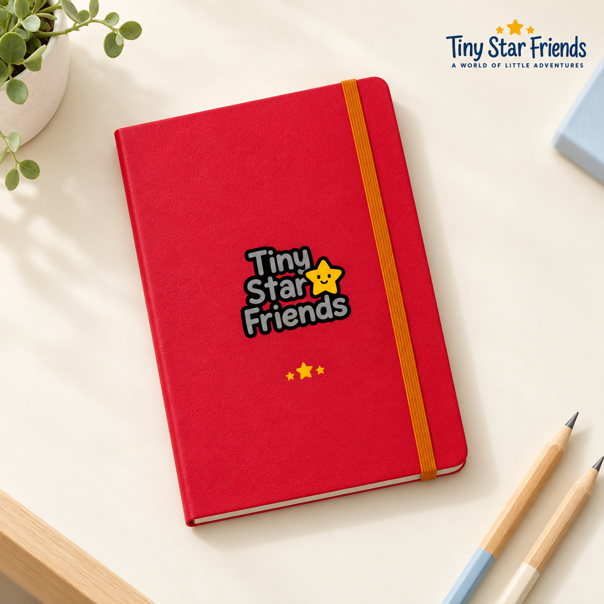 Droom en Ontdek notitieboek met harde kaft | Tiny Star Friends™