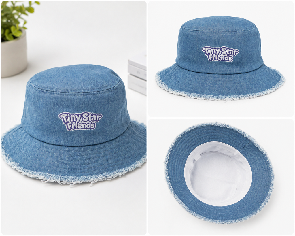 Spijkerstof zonnehoedje in vintagestijl | Tiny Star Friends™