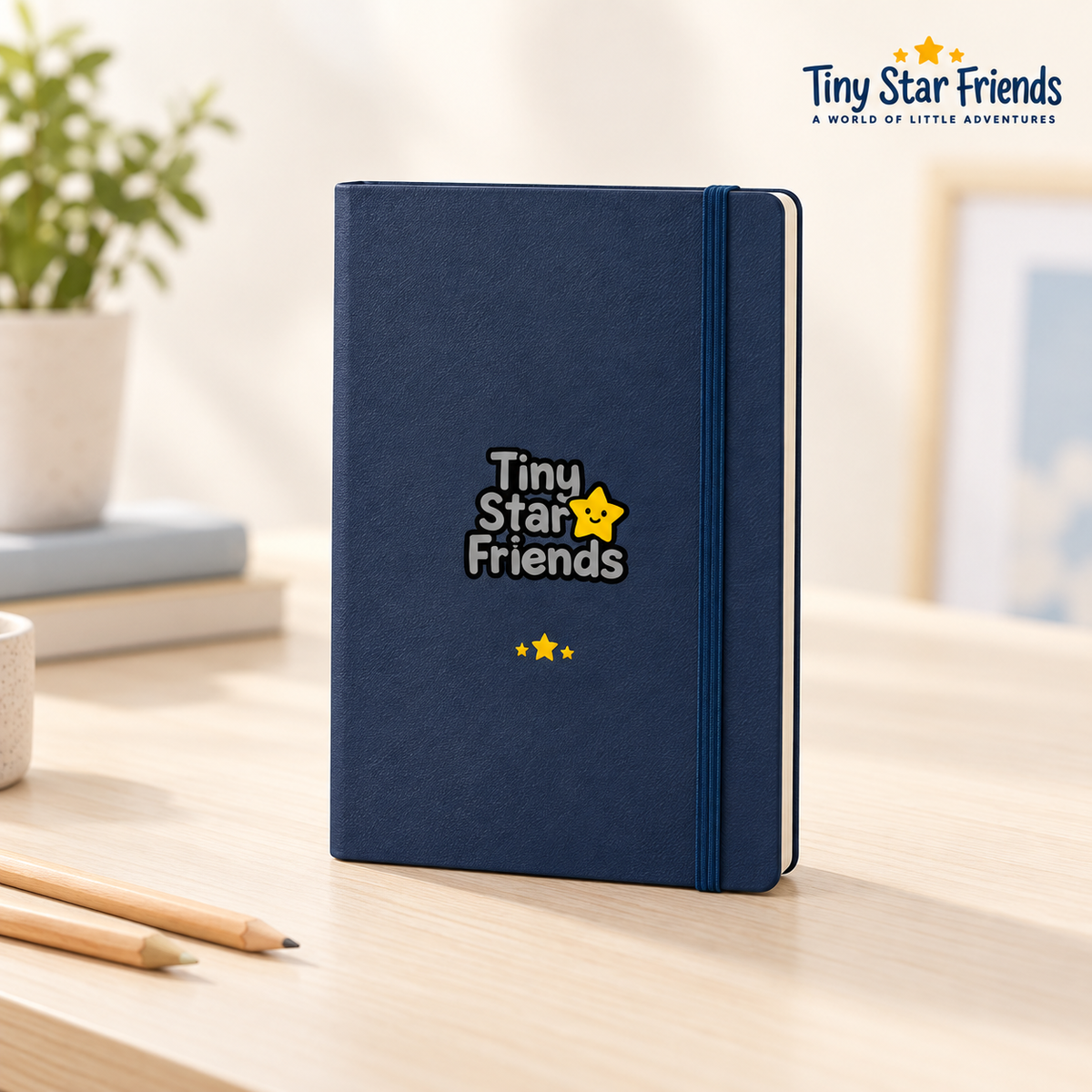 Droom en Ontdek notitieboek met harde kaft | Tiny Star Friends™