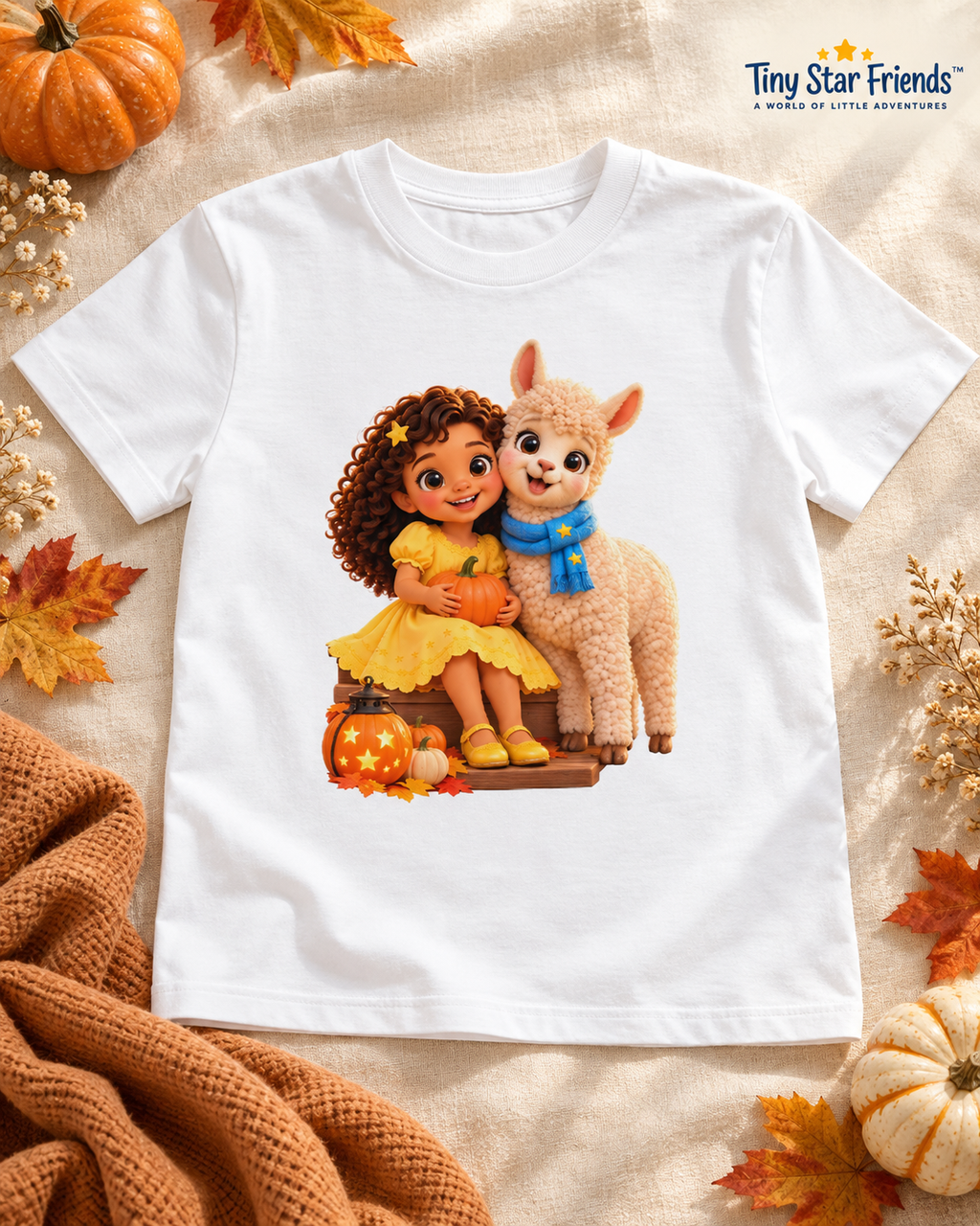 Lumi & Lala Gezellig Halloween kindershirt van biologisch katoen | Tiny Star Friends™