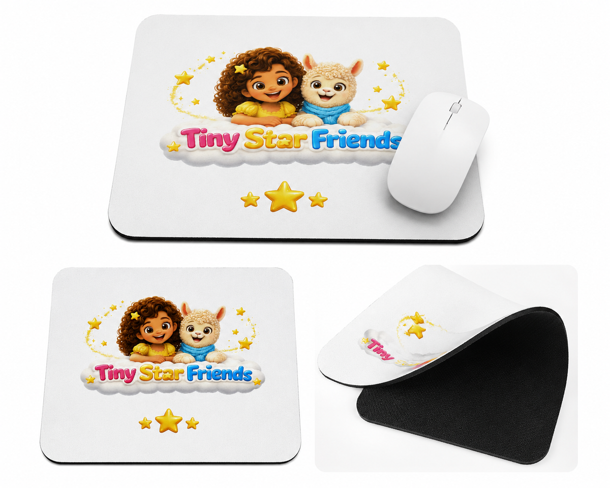 Premium muismat met Lumi & Lala | Tiny Star Friends™
