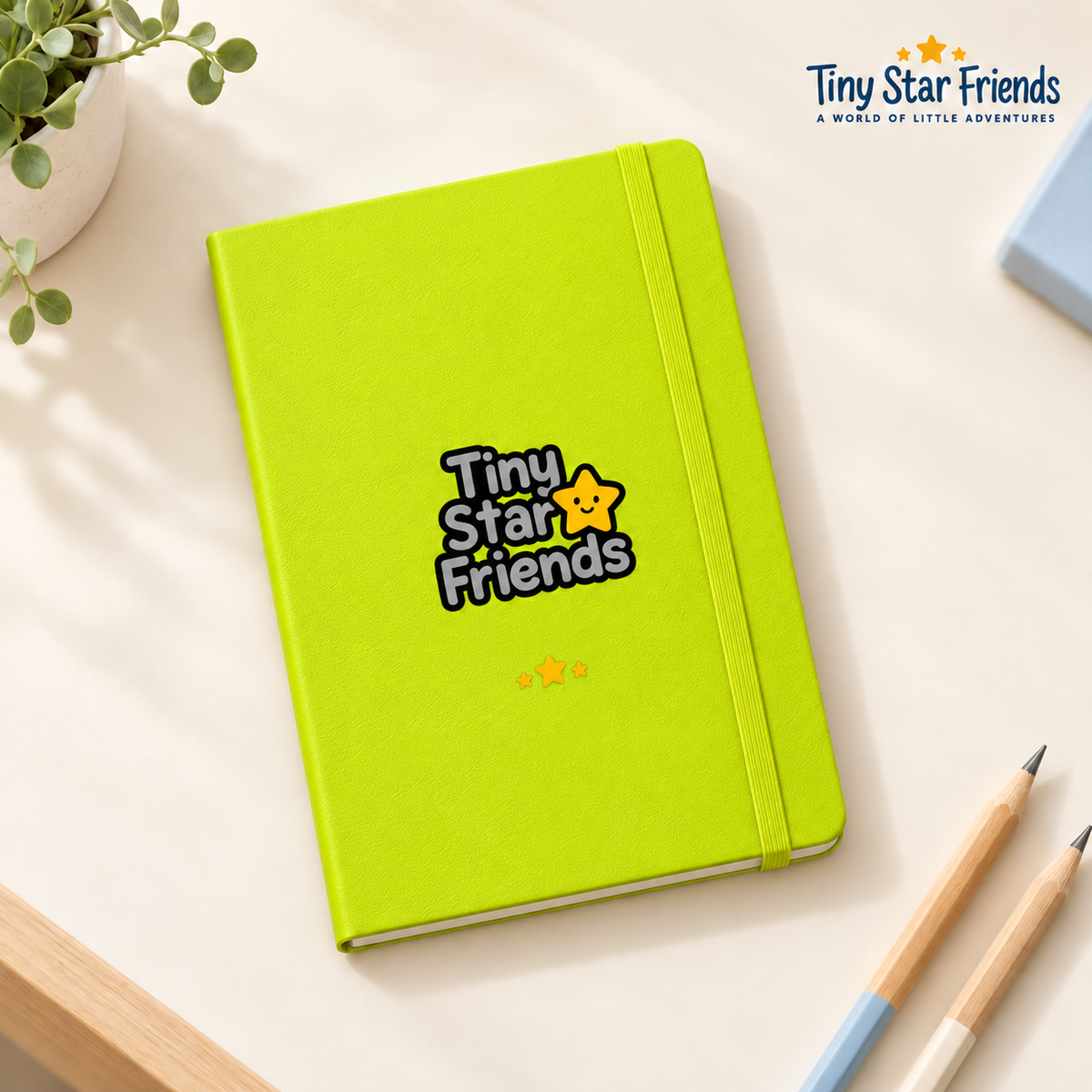 Droom en Ontdek notitieboek met harde kaft | Tiny Star Friends™