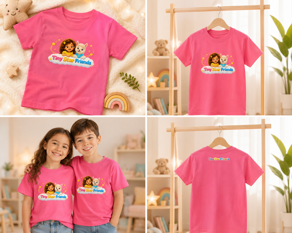Samen Stralen peutershirt met Lumi & Lala | Tiny Star Friends™