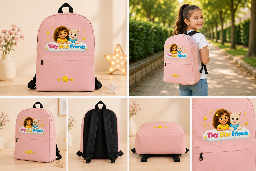 Roze schoolrugzak met Lumi & Lala | Tiny Star Friends™