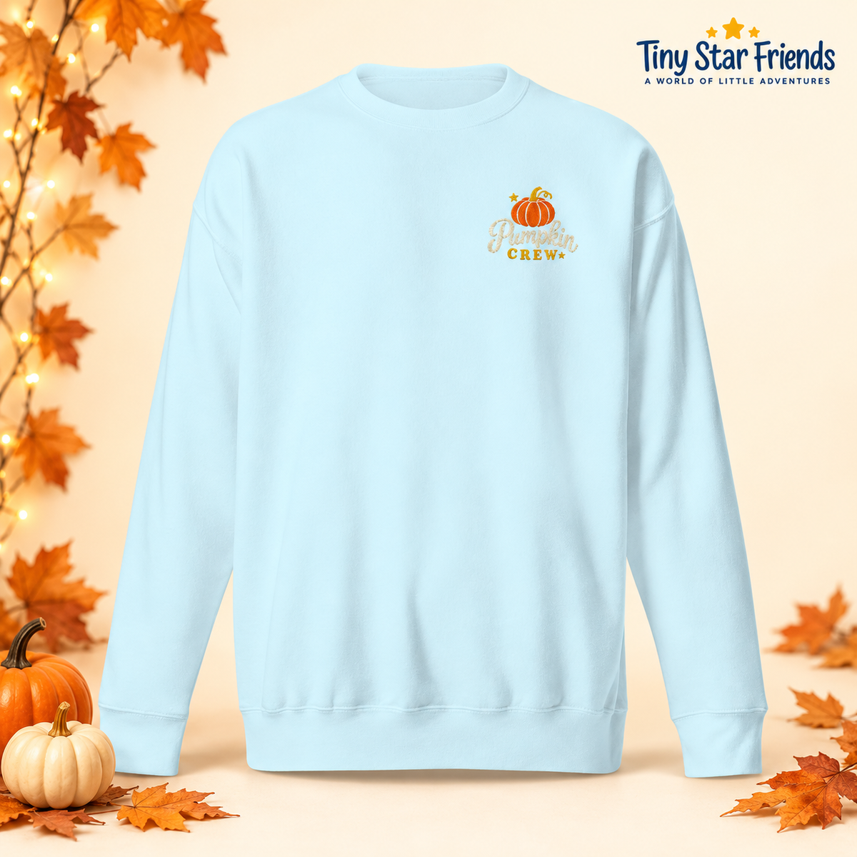 Official Pumpkin Crew premium unisex sweater | Tiny Star Friends™