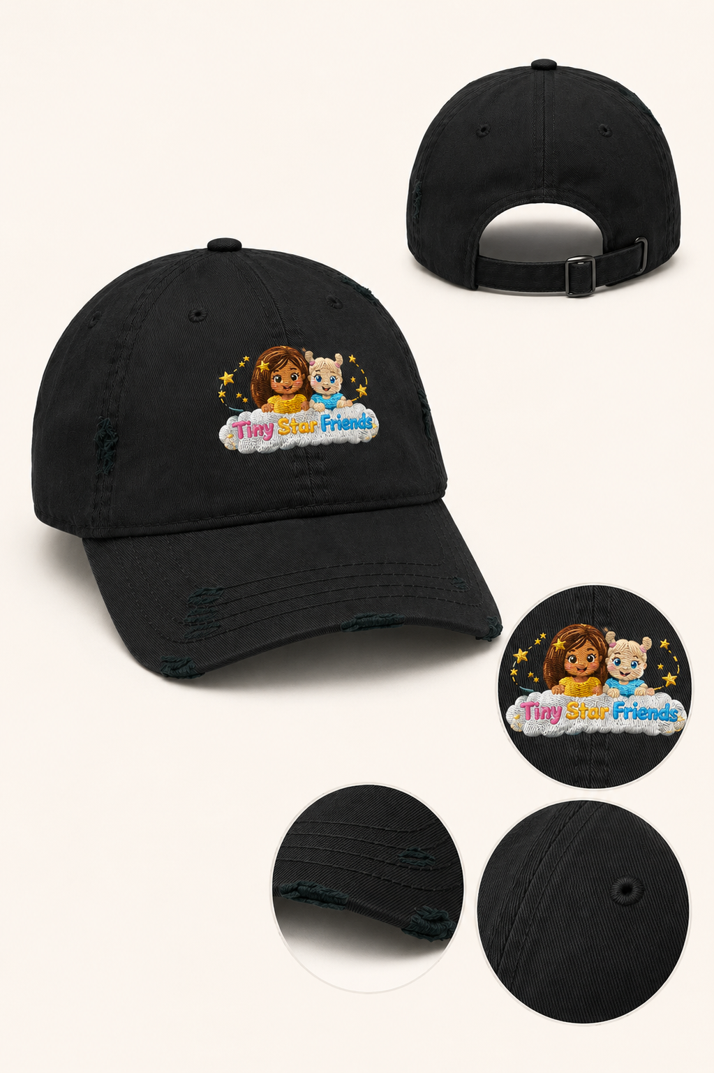 Pet met versleten afwerking en Lumi & Lala | Tiny Star Friends™
