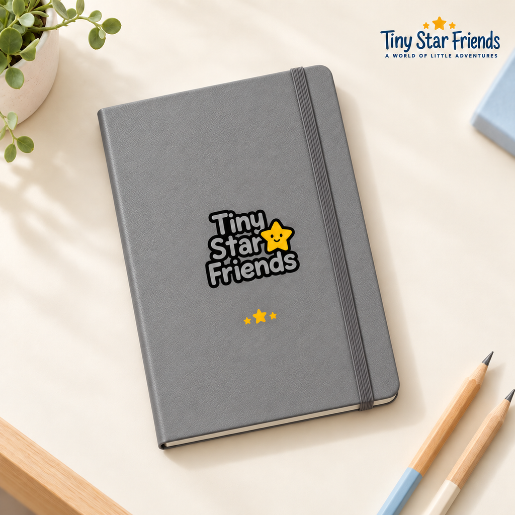 Droom en Ontdek notitieboek met harde kaft | Tiny Star Friends™