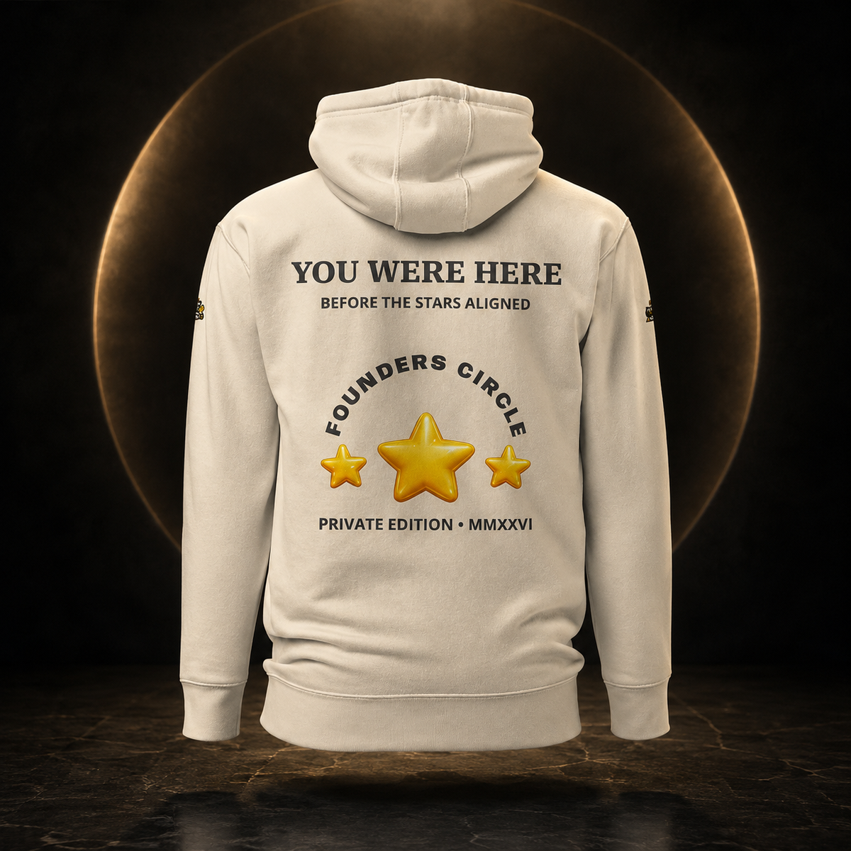 Founders’ Circle premium hoodie, privé-editie 2026 | Tiny Star Friends™