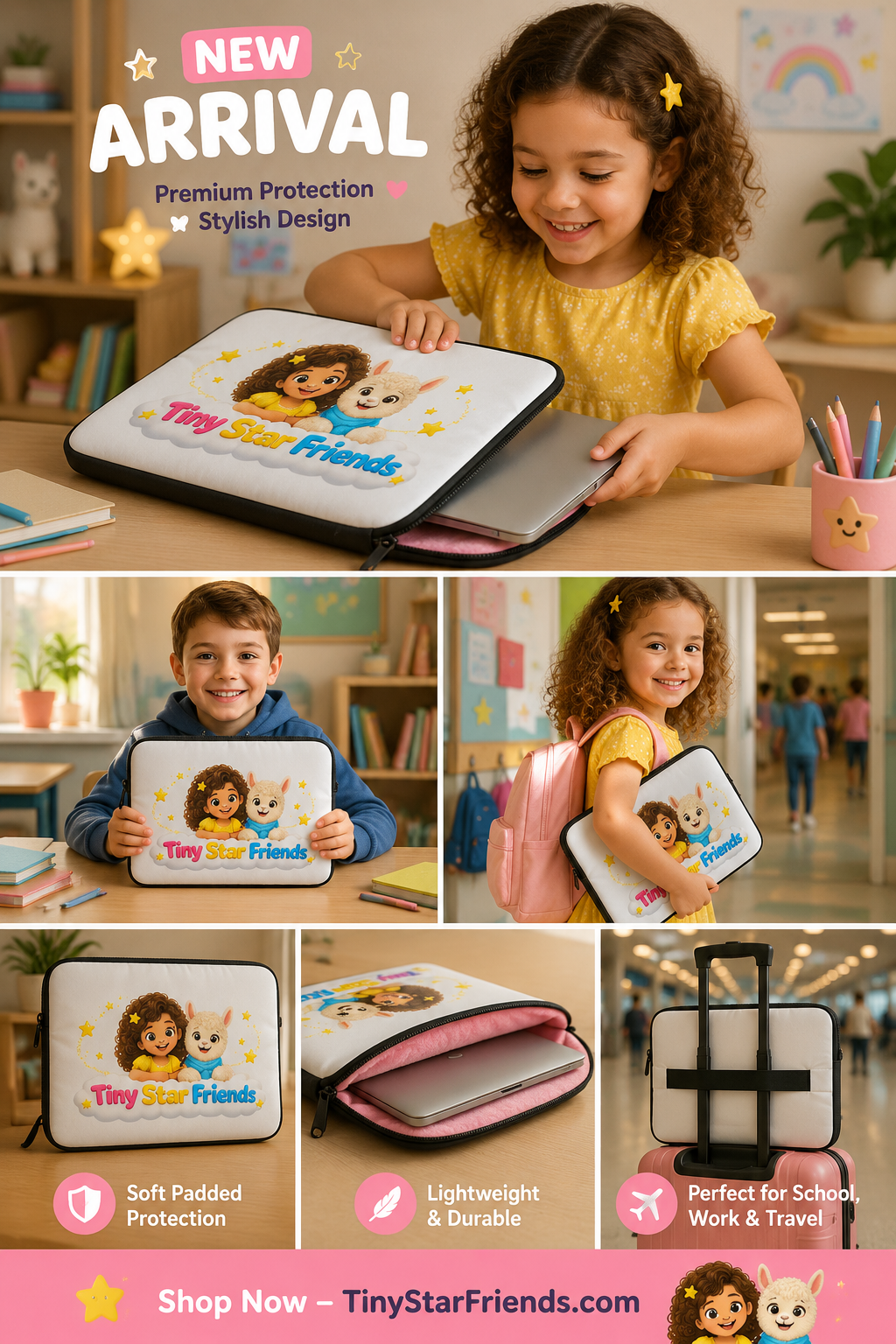Premium laptophoes | Tiny Star Friends™