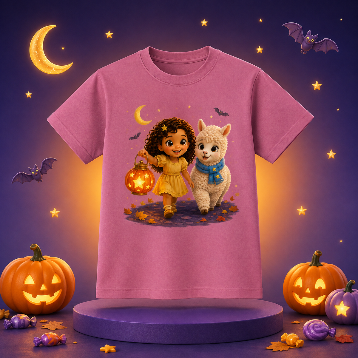Lumi & Lala Halloweenmagie peutershirt, collectie 2026 | Tiny Star Friends™