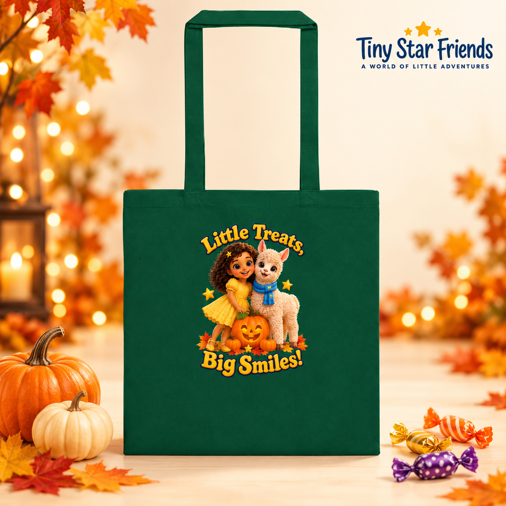 Kleine traktaties, grote glimlachen! Katoenen Halloweentas | Tiny Star Friends™
