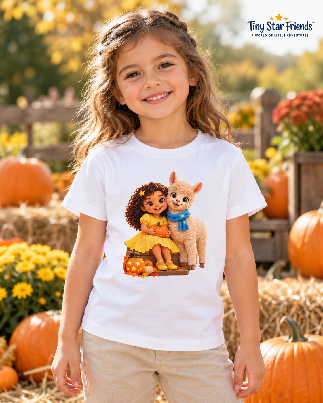 Lumi & Lala Gezellig Halloween kindershirt van biologisch katoen | Tiny Star Friends™