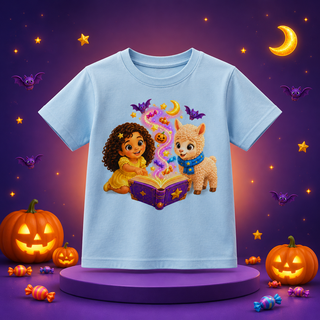 Lumi & Lala Snoepketel Halloween peutershirt 2026 | Tiny Star Friends™