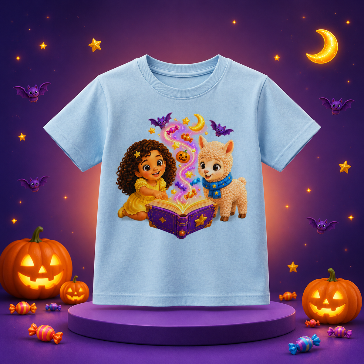 Lumi & Lala Snoepketel Halloween peutershirt 2026 | Tiny Star Friends™