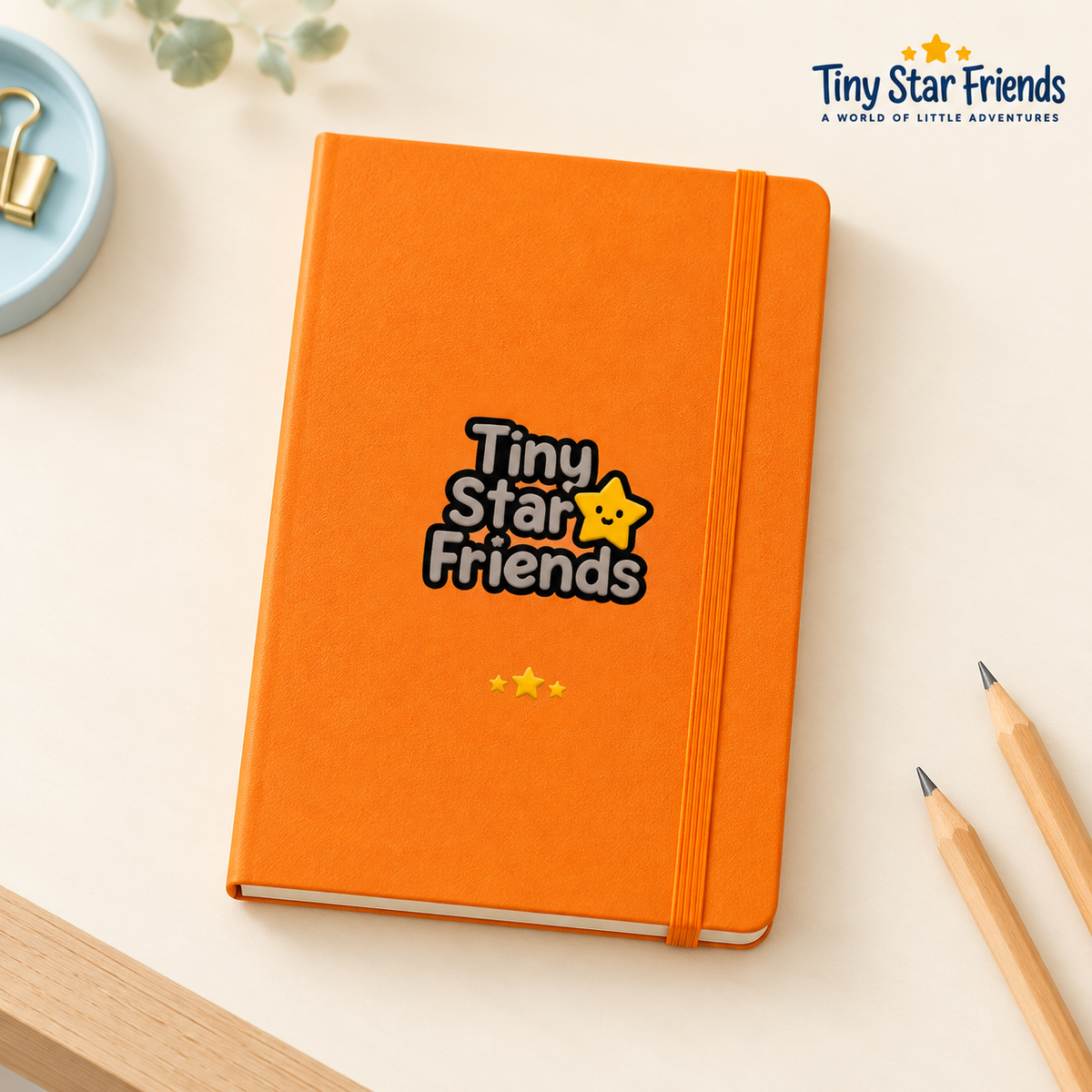 Droom en Ontdek notitieboek met harde kaft | Tiny Star Friends™