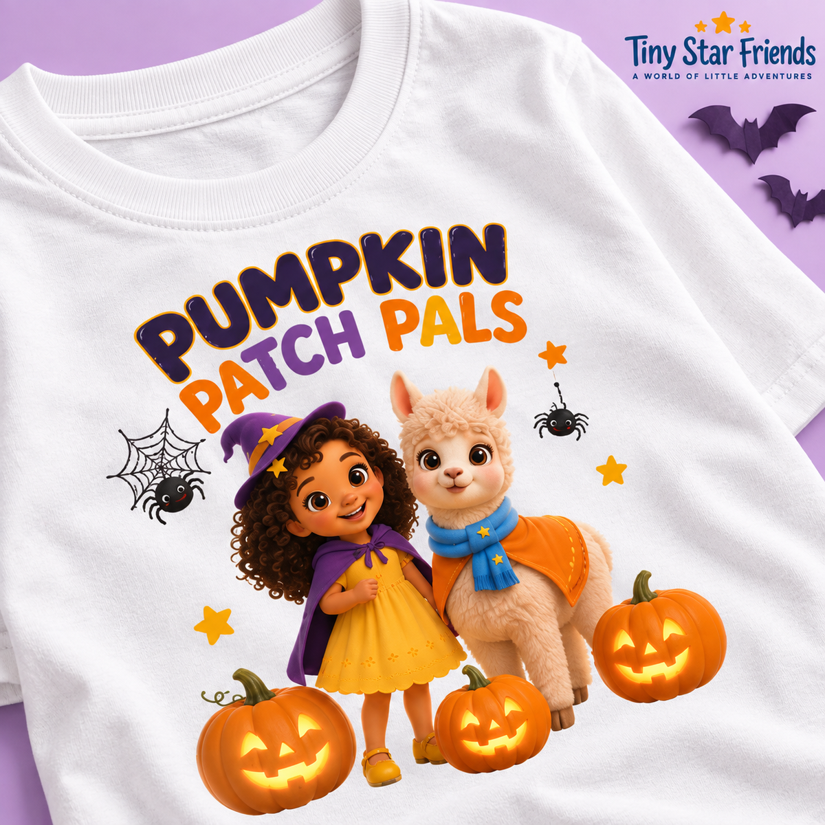 Pumpkin Patch Pals Halloween peutershirt | Tiny Star Friends™