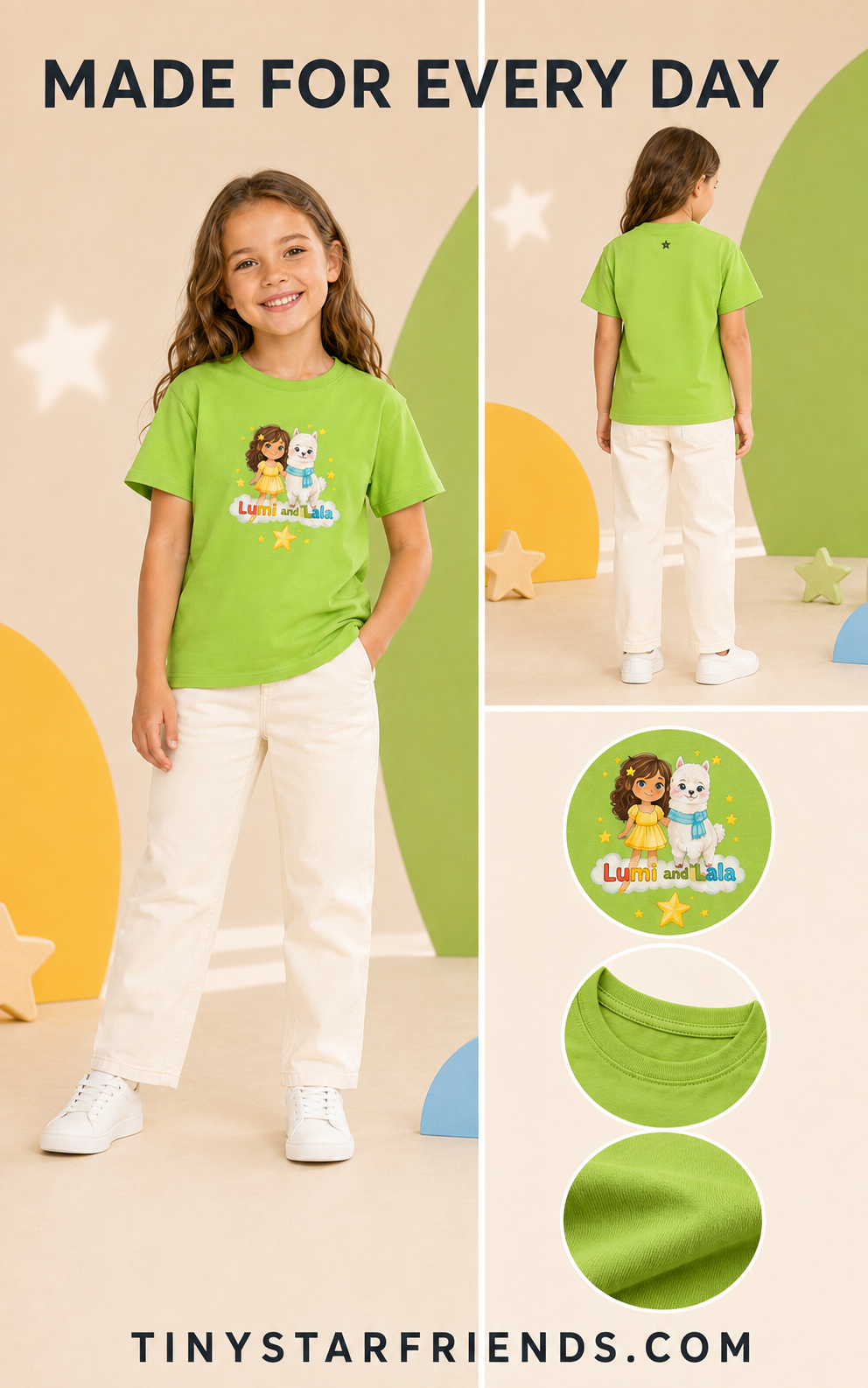Klassiek unisex T-shirt voor elke dag | Tiny Star Friends™