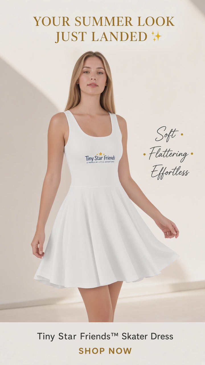 Draai & Straal skaterjurk voor dames | Tiny Star Friends™